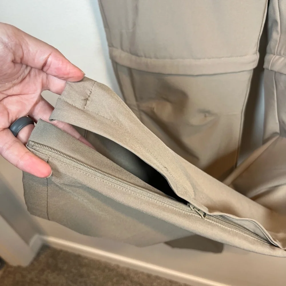 Outdoor Ventures Convertible Hiking Pants Shorts Tan Zip Off UPF Minimalist Sz 8